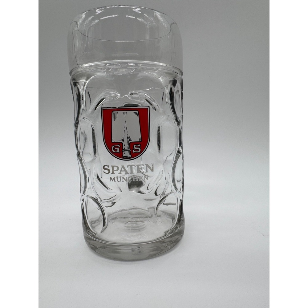 Spaten Munchen Beer Mug Dimple Glass Stein 0.5L Germany Oktoberfest